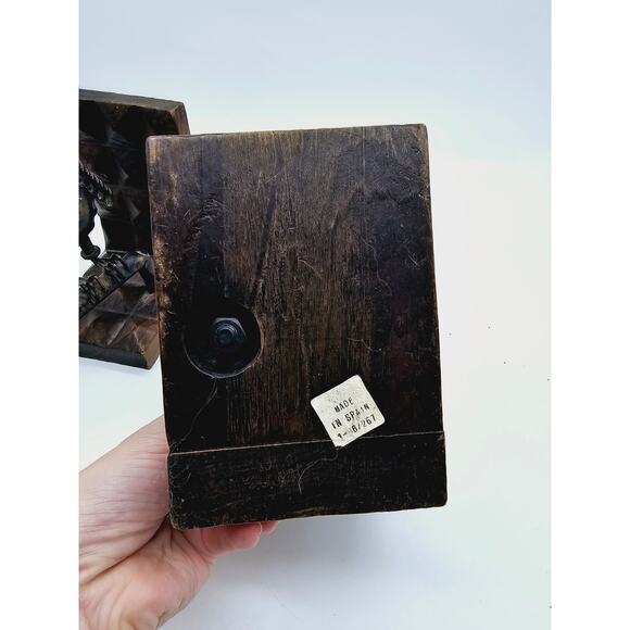 Vintage Steampunk Owl Bookends - Made in Spain - Picture 6 of 6